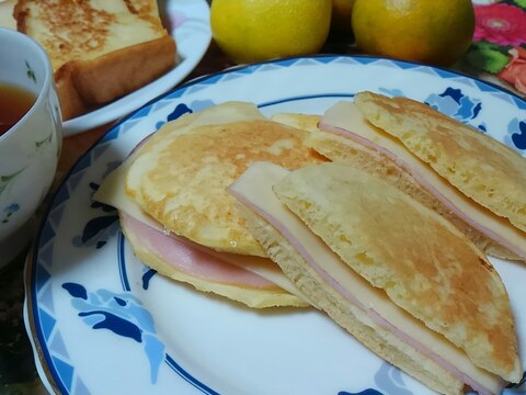 Hmで作るパンケーキでハムチーズサンド レシピ 作り方 By ミニー7015 楽天レシピ Hmで作るパンケーキでハムチーズサンド レシピ 作り方 By ミニー7015 楽天レシピ